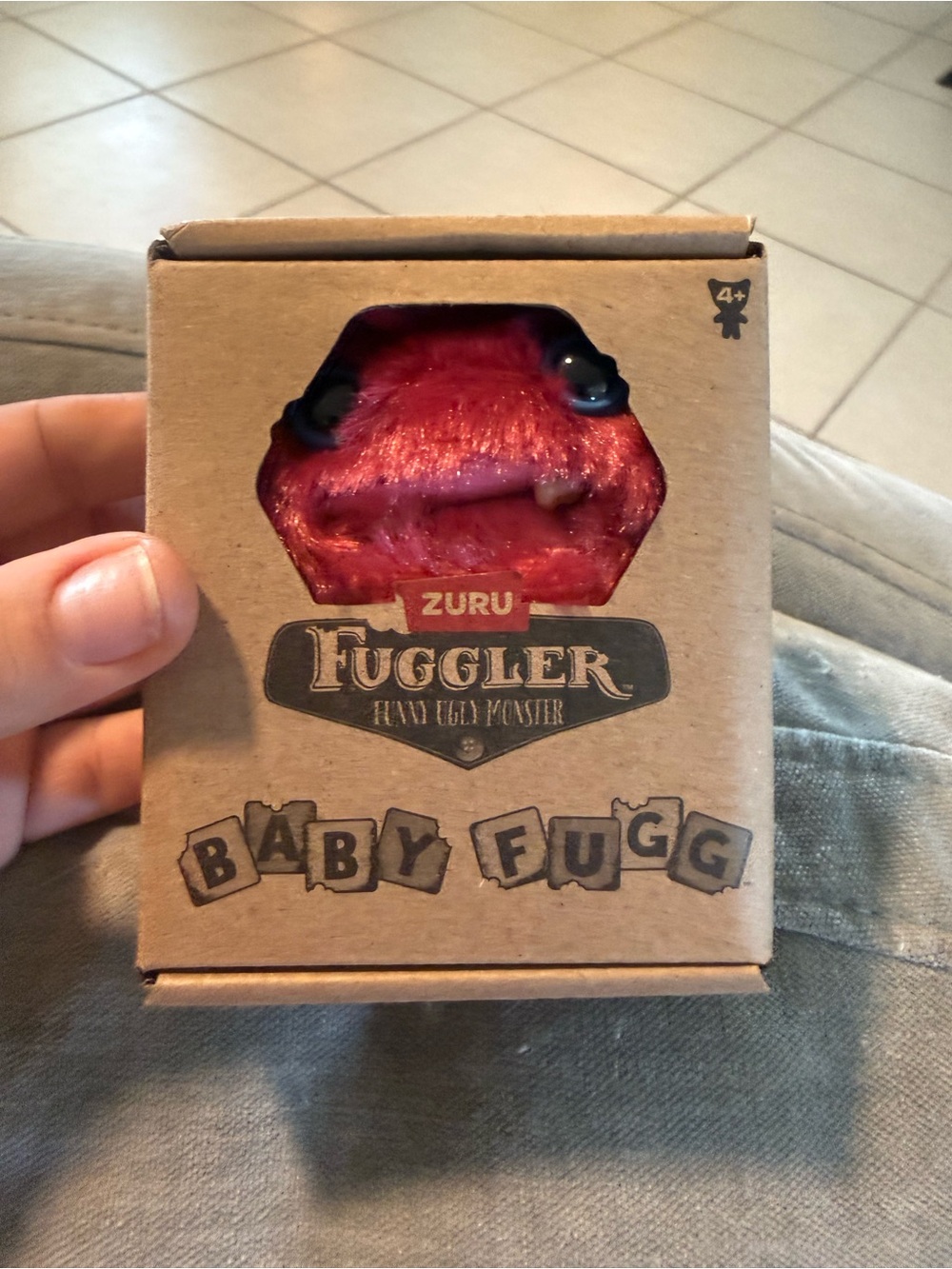 ZURU Fuggler Baby Fugg Red Plush Monster Toy
